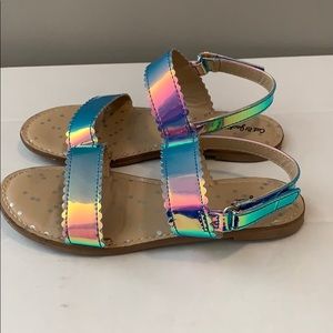 Cat and Jack Little Girl matallic sandal